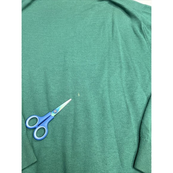 Peter Millar Men's 100% Pure Cashmere Size 2XL Green V-Neck Pullover Sweater - Picture 14 of 14